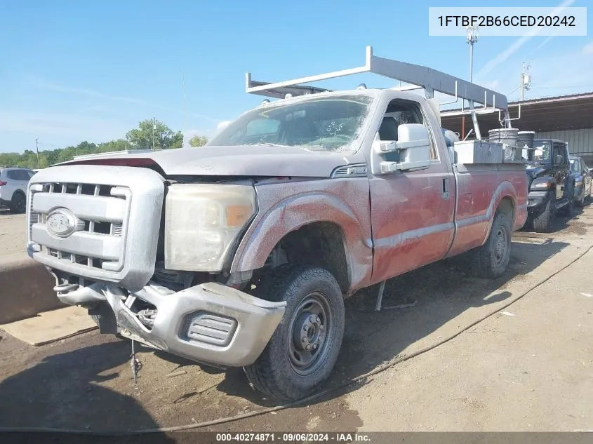 2012 Ford F-250 Xl VIN: 1FTBF2B66CED20242 Lot: 40274871