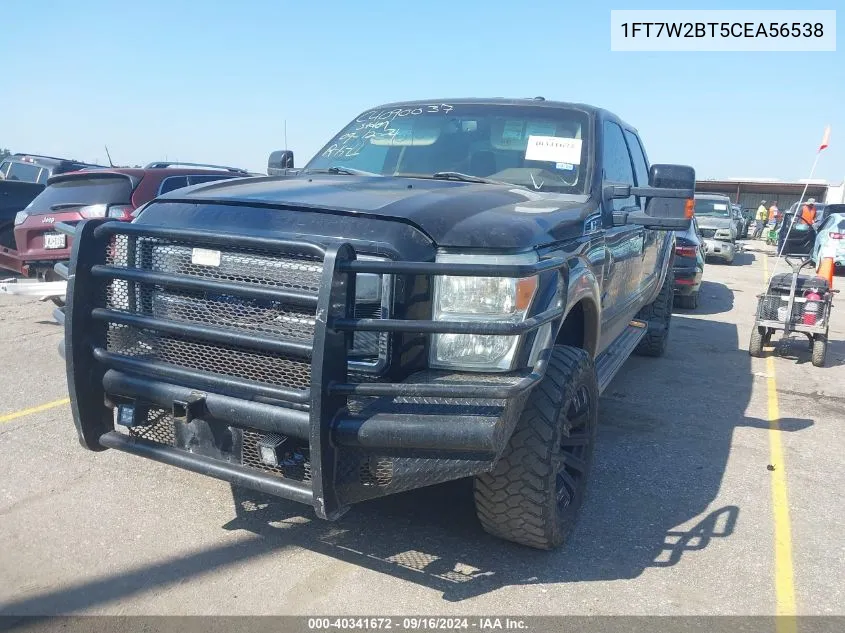 1FT7W2BT5CEA56538 2012 Ford F-250 Lariat