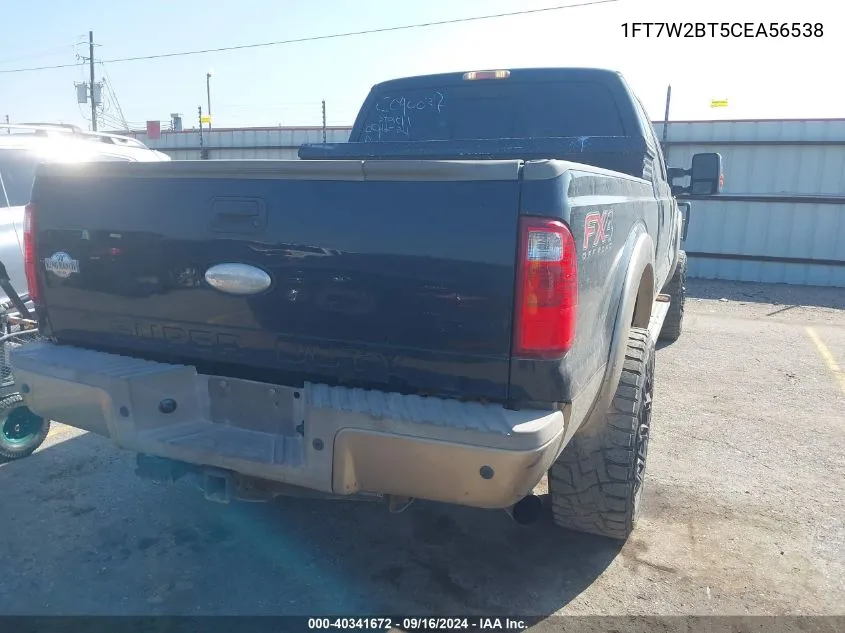 1FT7W2BT5CEA56538 2012 Ford F-250 Lariat