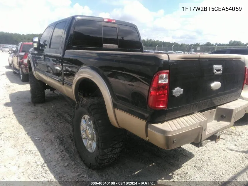 1FT7W2BT5CEA54059 2012 Ford F-250 Lariat