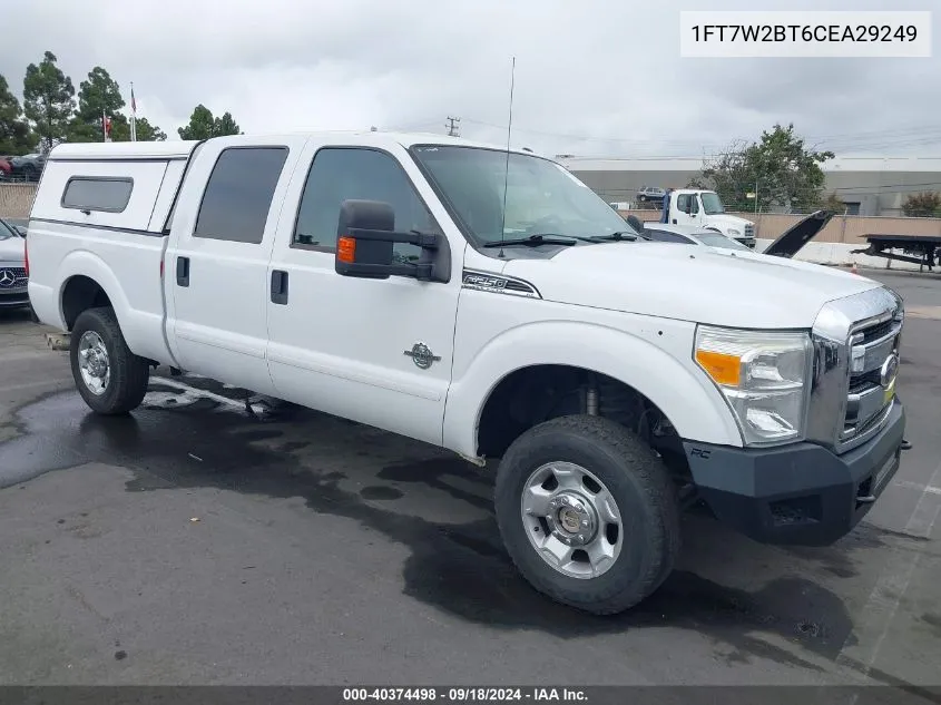 2012 Ford F-250 Xlt VIN: 1FT7W2BT6CEA29249 Lot: 40374498