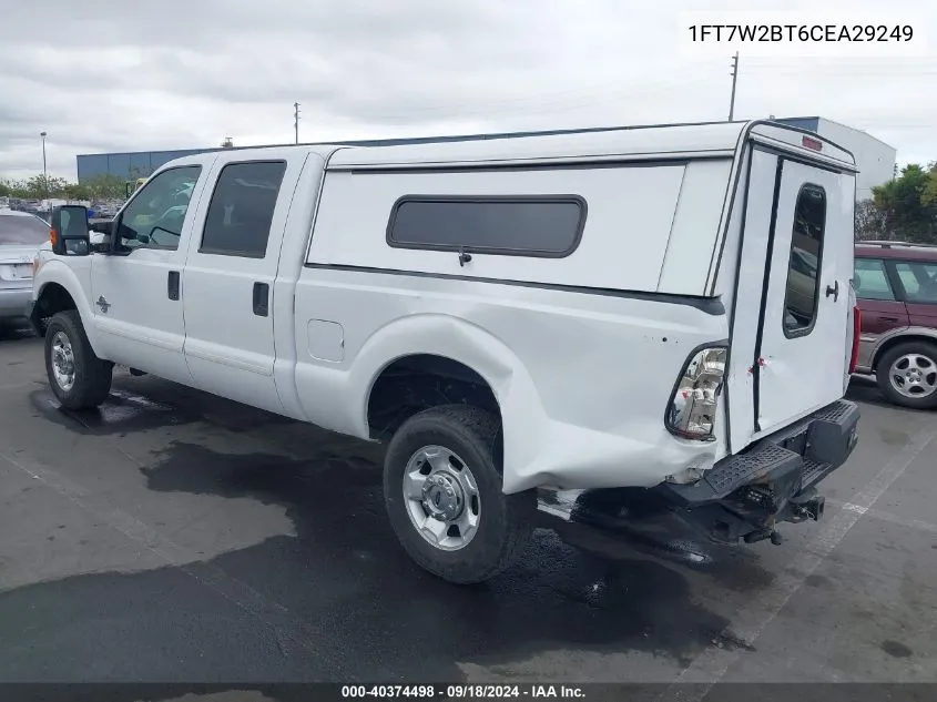 2012 Ford F-250 Xlt VIN: 1FT7W2BT6CEA29249 Lot: 40374498