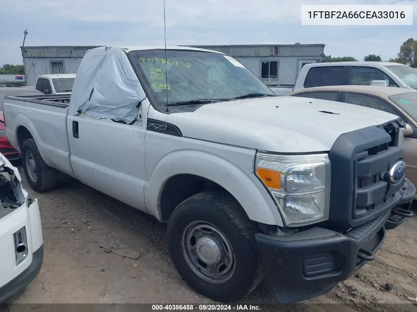 2012 Ford F-250 Xl VIN: 1FTBF2A66CEA33016 Lot: 40386458