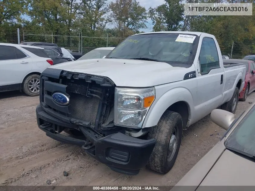 2012 Ford F-250 Xl VIN: 1FTBF2A66CEA33016 Lot: 40386458