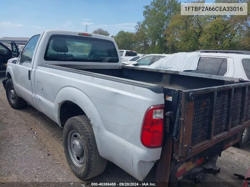 2012 Ford F-250 Xl VIN: 1FTBF2A66CEA33016 Lot: 40386458