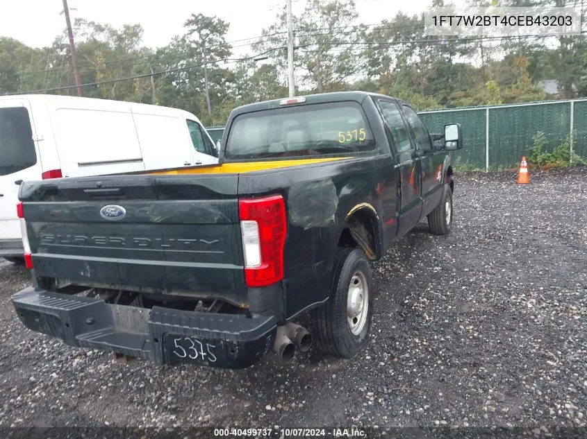 1FT7W2BT4CEB43203 2012 Ford F250 Super Duty