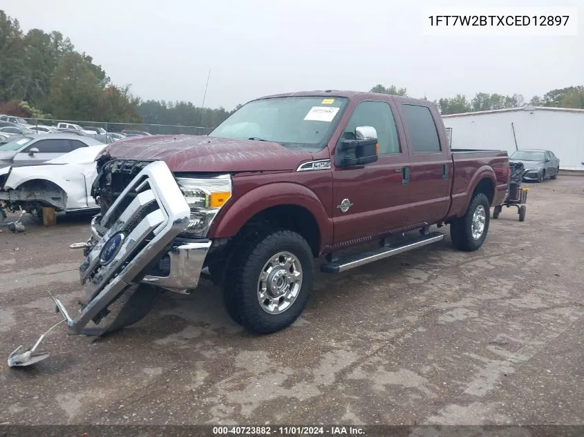 1FT7W2BTXCED12897 2012 Ford F-250 Xlt