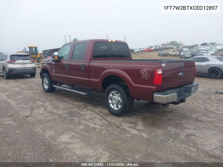 1FT7W2BTXCED12897 2012 Ford F-250 Xlt