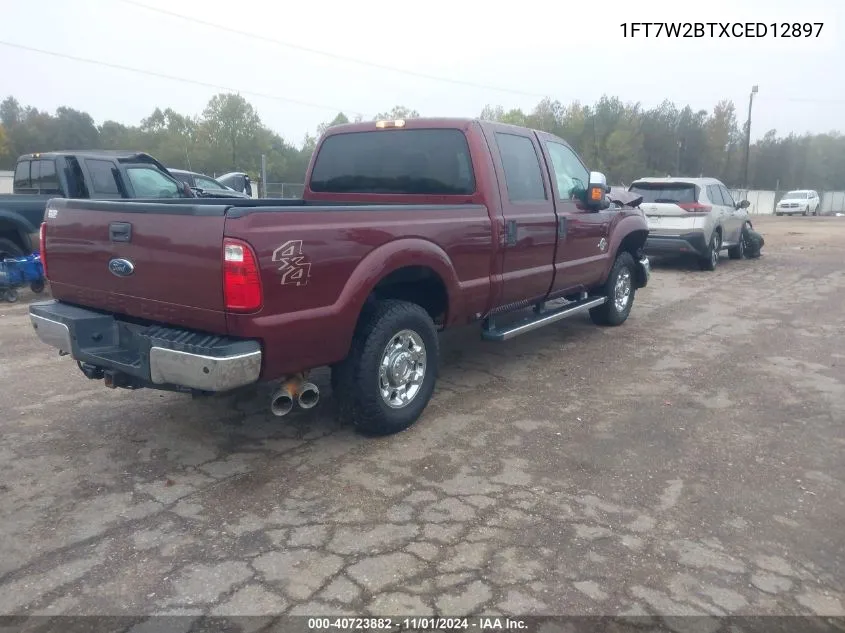 1FT7W2BTXCED12897 2012 Ford F-250 Xlt