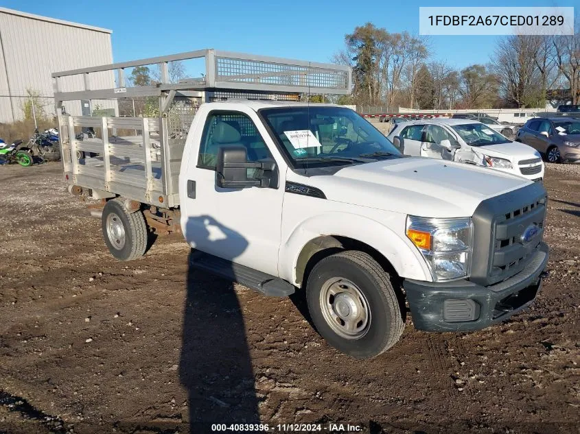 2012 Ford F-250 Xl VIN: 1FDBF2A67CED01289 Lot: 40839396