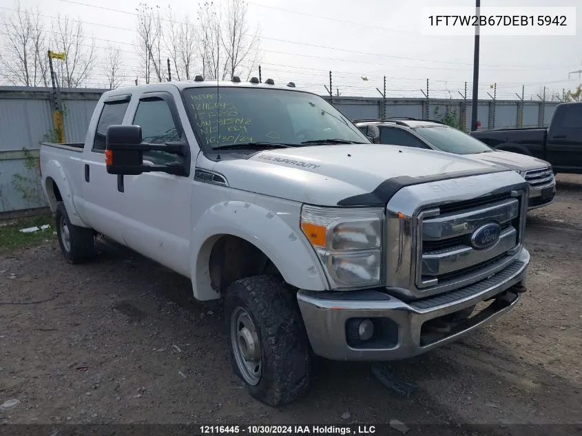 2013 Ford F-250 Xlt VIN: 1FT7W2B67DEB15942 Lot: 12116445