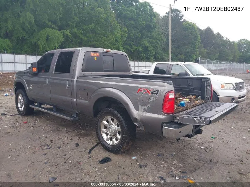 1FT7W2BT2DEB02487 2013 Ford F-250 Lariat