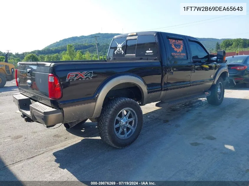 2013 Ford F-250 Lariat VIN: 1FT7W2B69DEA65643 Lot: 39876269