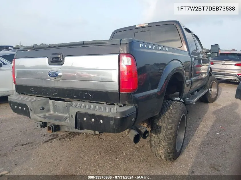 1FT7W2BT7DEB73538 2013 Ford F-250 Lariat