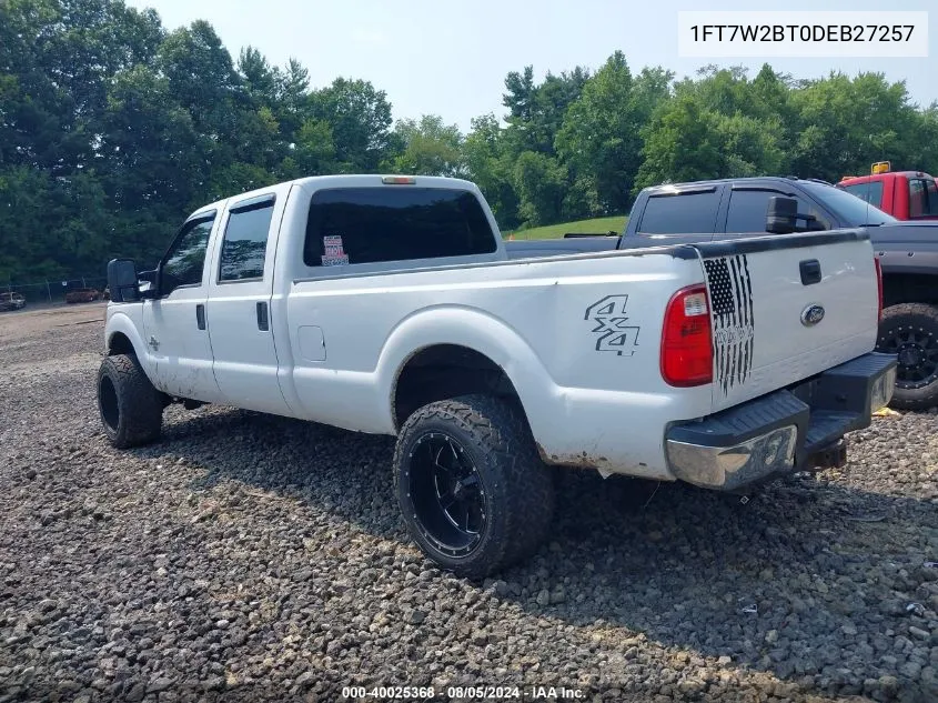 2013 Ford F-250 Xl VIN: 1FT7W2BT0DEB27257 Lot: 40025368