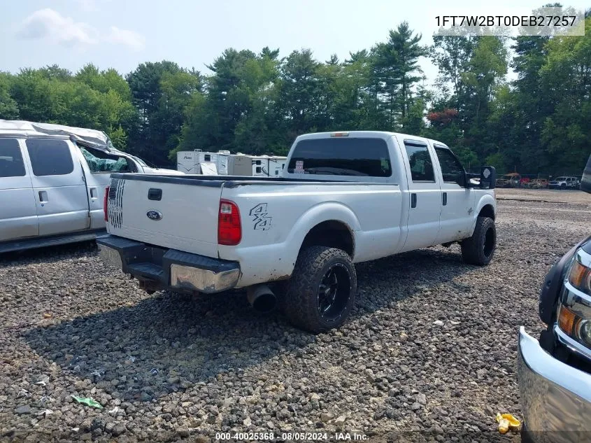 2013 Ford F-250 Xl VIN: 1FT7W2BT0DEB27257 Lot: 40025368