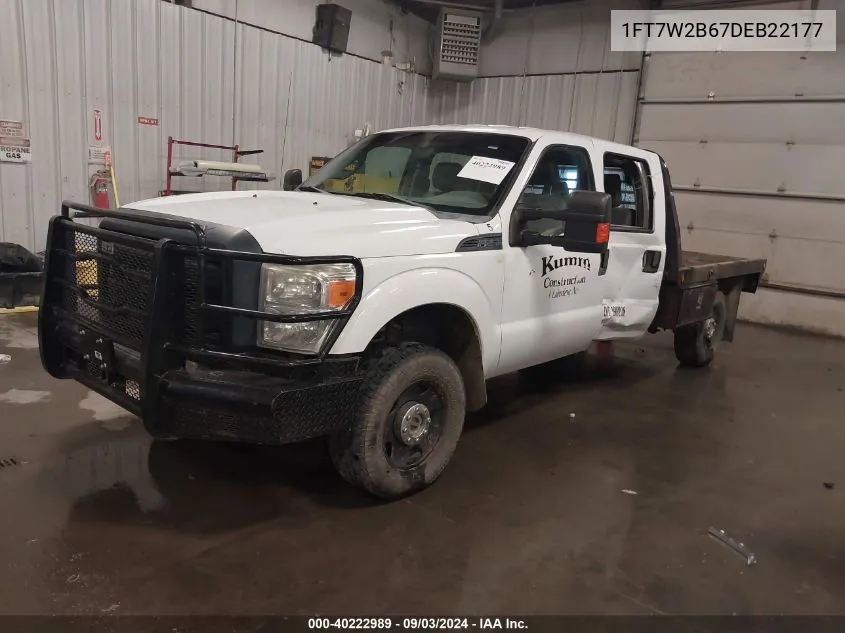 2013 Ford F-250 Xl VIN: 1FT7W2B67DEB22177 Lot: 40222989