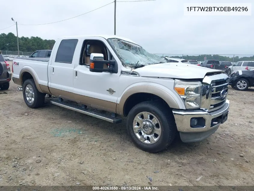 1FT7W2BTXDEB49296 2013 Ford F-250 Lariat