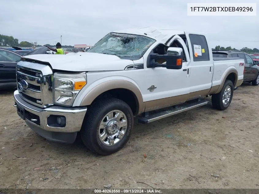 2013 Ford F-250 Lariat VIN: 1FT7W2BTXDEB49296 Lot: 40263550