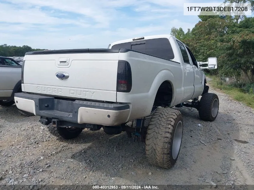 2013 Ford F-250 Lariat VIN: 1FT7W2BT3DEB17208 Lot: 40312953