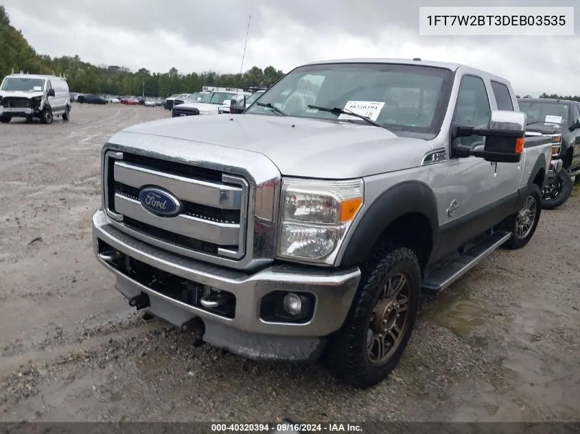 2013 Ford F250 Super Duty VIN: 1FT7W2BT3DEB03535 Lot: 40320394