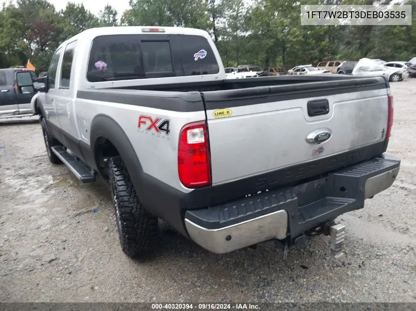 2013 Ford F250 Super Duty VIN: 1FT7W2BT3DEB03535 Lot: 40320394