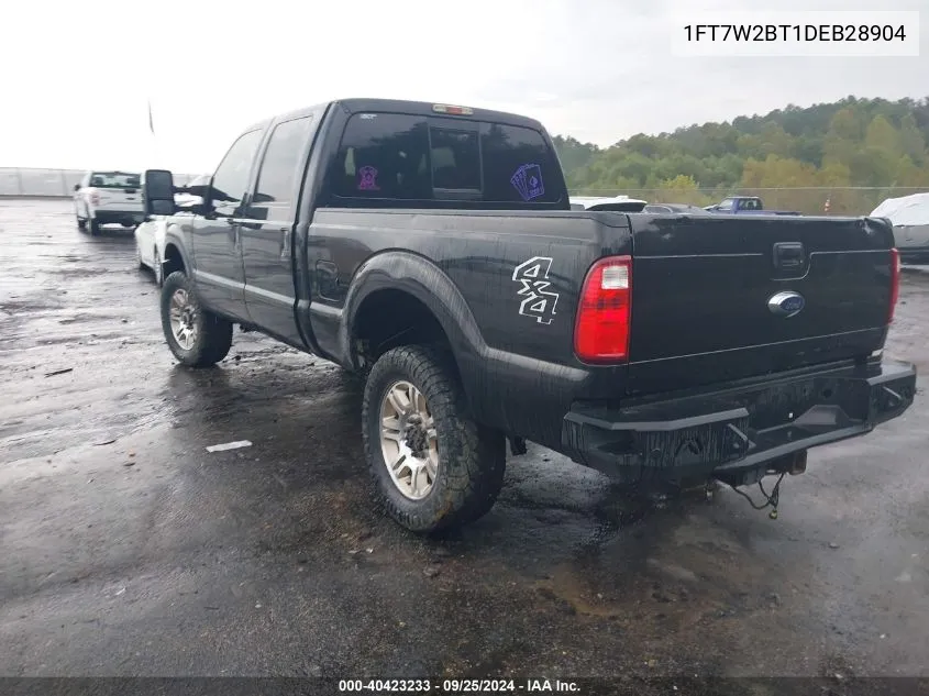 2013 Ford F-250 Lariat VIN: 1FT7W2BT1DEB28904 Lot: 40423233