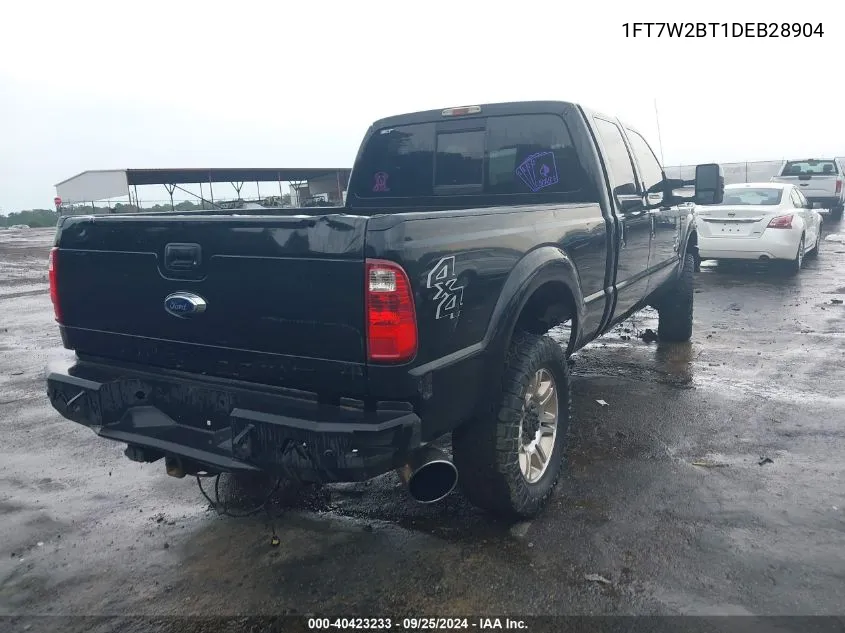 2013 Ford F-250 Lariat VIN: 1FT7W2BT1DEB28904 Lot: 40423233