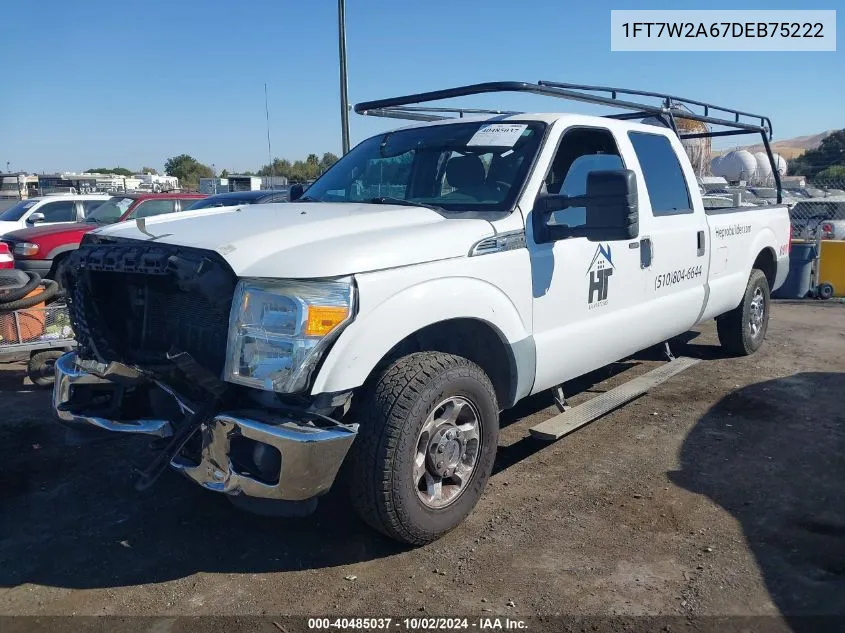 2013 Ford F-250 Xlt VIN: 1FT7W2A67DEB75222 Lot: 40485037