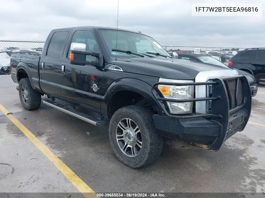 2014 Ford F-250 Lariat VIN: 1FT7W2BT5EEA96816 Lot: 39655534