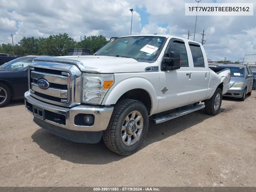 2014 Ford F-250 Lariat VIN: 1FT7W2BT8EEB62162 Lot: 39911893