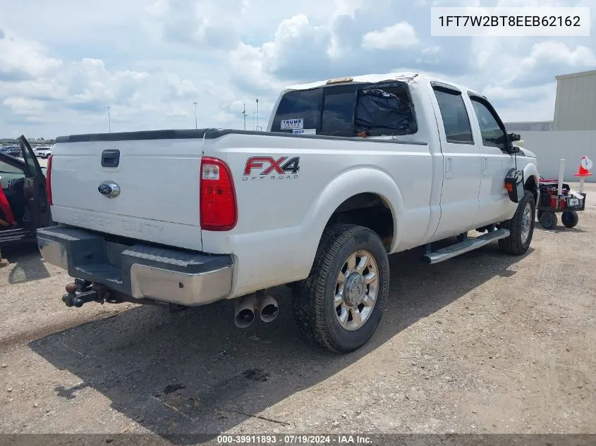 2014 Ford F-250 Lariat VIN: 1FT7W2BT8EEB62162 Lot: 39911893