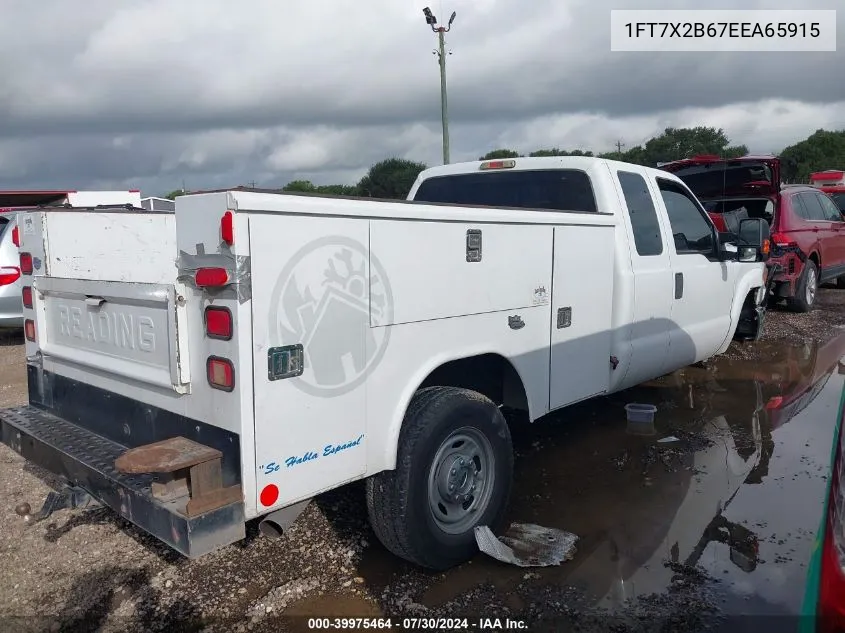 2014 Ford F-250 Xl VIN: 1FT7X2B67EEA65915 Lot: 39975464