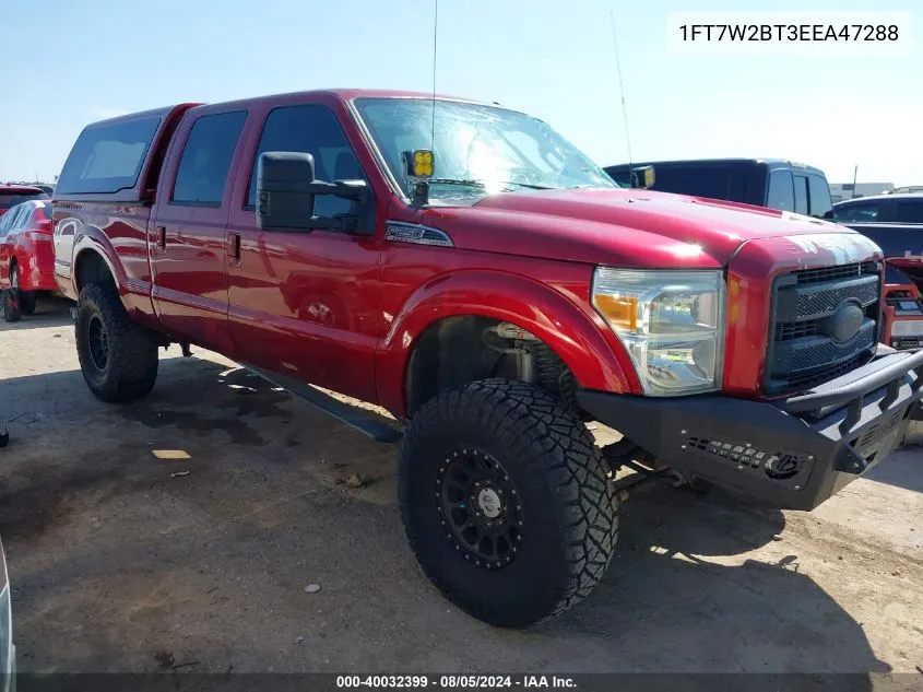 2014 Ford F-250 Lariat VIN: 1FT7W2BT3EEA47288 Lot: 40032399