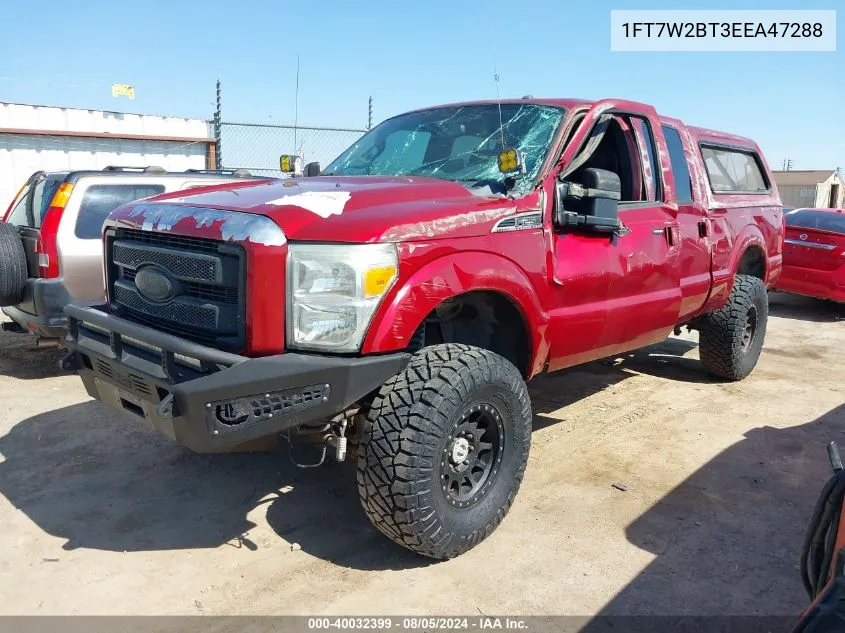 2014 Ford F-250 Lariat VIN: 1FT7W2BT3EEA47288 Lot: 40032399