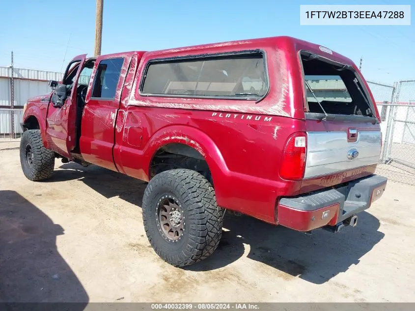 1FT7W2BT3EEA47288 2014 Ford F-250 Lariat