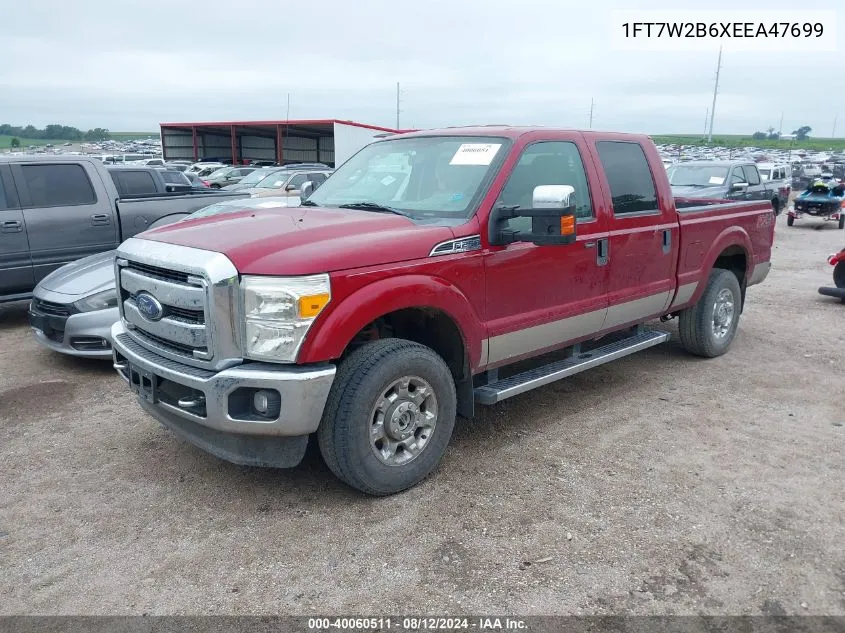 2014 Ford F-250 Xlt VIN: 1FT7W2B6XEEA47699 Lot: 40060511