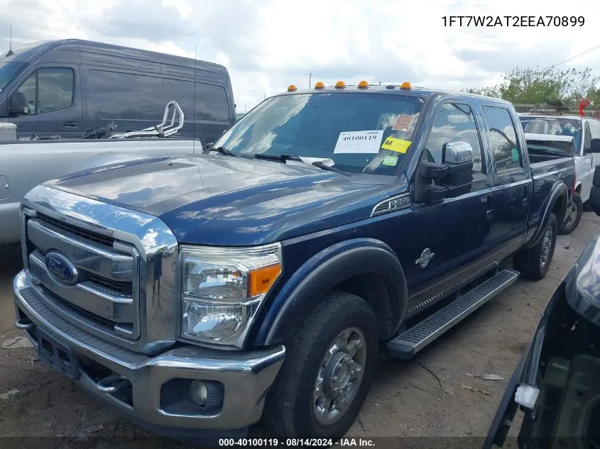 1FT7W2AT2EEA70899 2014 Ford F-250 Lariat