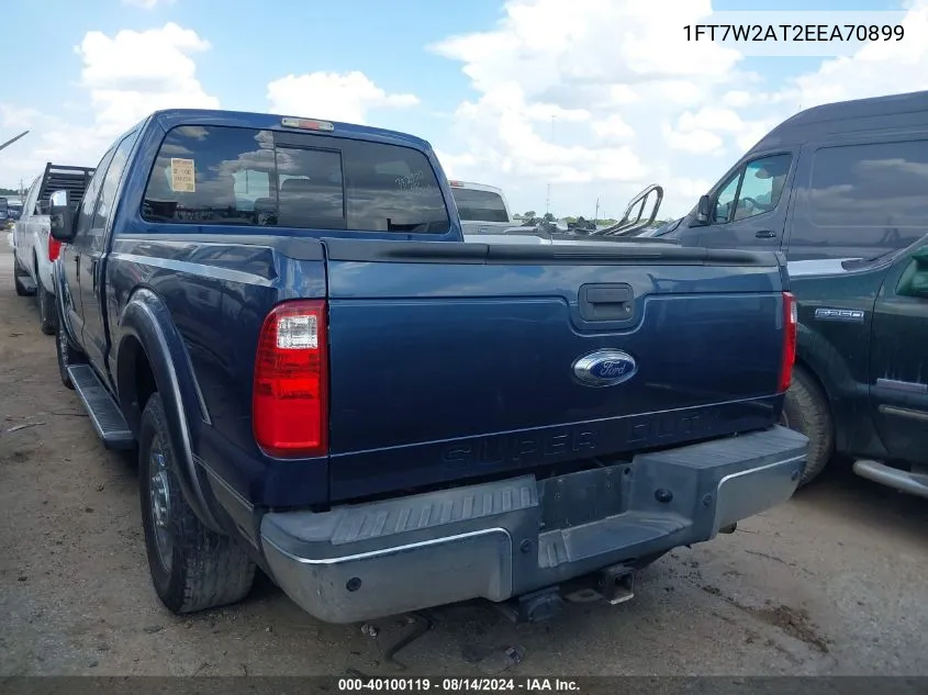 1FT7W2AT2EEA70899 2014 Ford F-250 Lariat