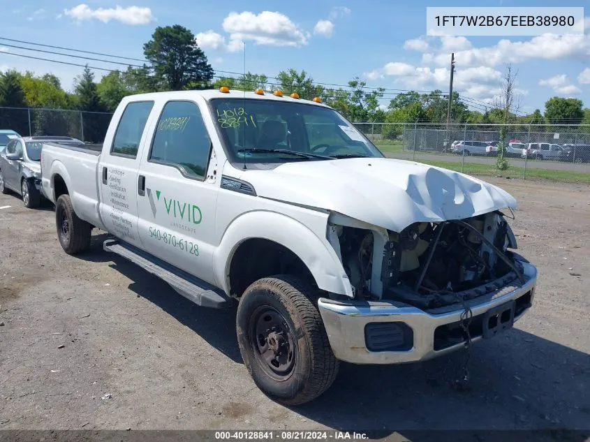 2014 Ford F-250 Super Duty VIN: 1FT7W2B67EEB38980 Lot: 40128841