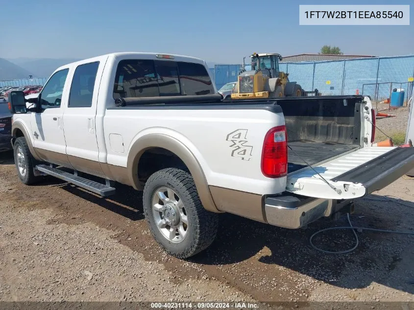 1FT7W2BT1EEA85540 2014 Ford F-250 Lariat