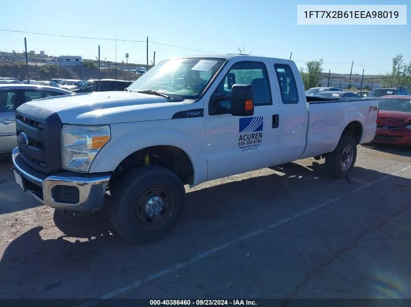 1FT7X2B61EEA98019 2014 Ford F-250 Xl