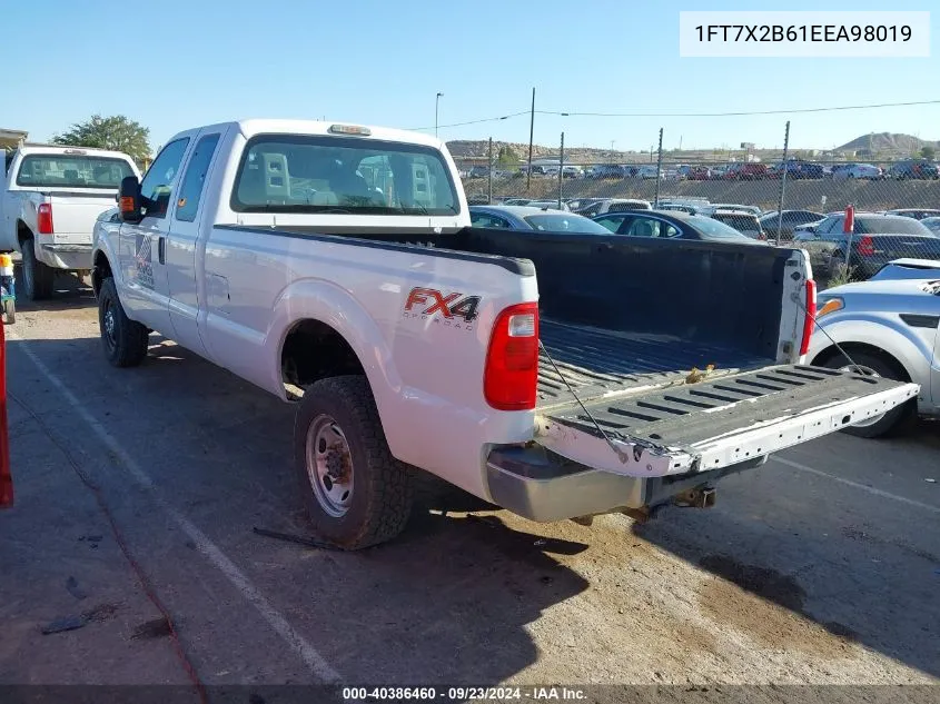 1FT7X2B61EEA98019 2014 Ford F-250 Xl