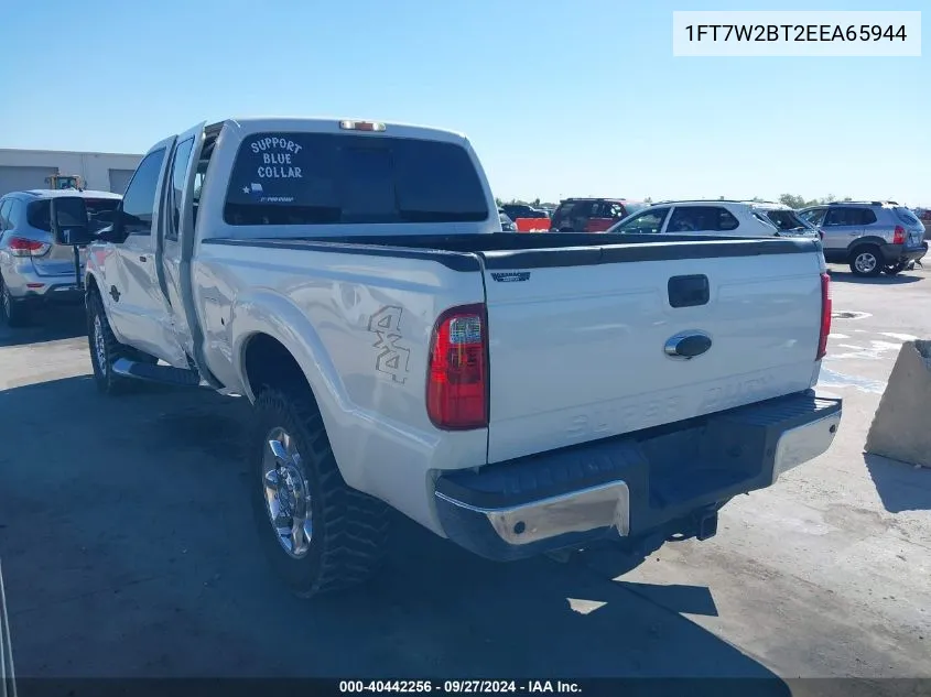 1FT7W2BT2EEA65944 2014 Ford F-250 Lariat