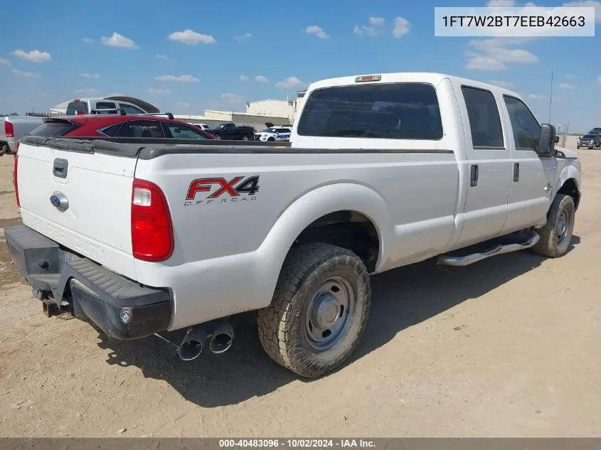 2014 Ford F-250 Xl VIN: 1FT7W2BT7EEB42663 Lot: 40483096