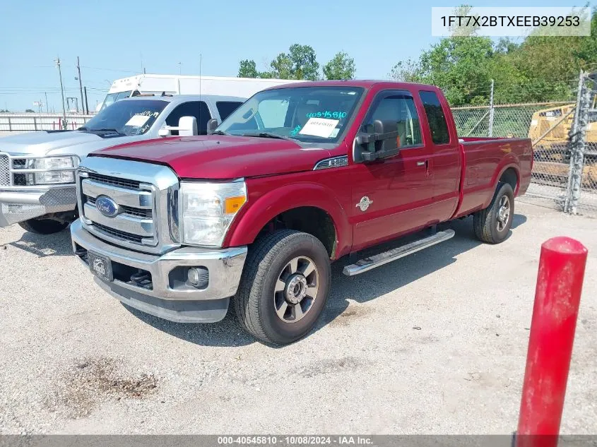 1FT7X2BTXEEB39253 2014 Ford F-250 Lariat