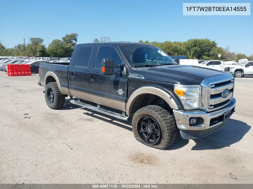 2014 Ford F-250 Lariat VIN: 1FT7W2BT0EEA14555 Lot: 40884358