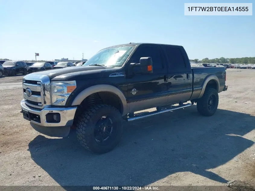 2014 Ford F-250 Lariat VIN: 1FT7W2BT0EEA14555 Lot: 40884358