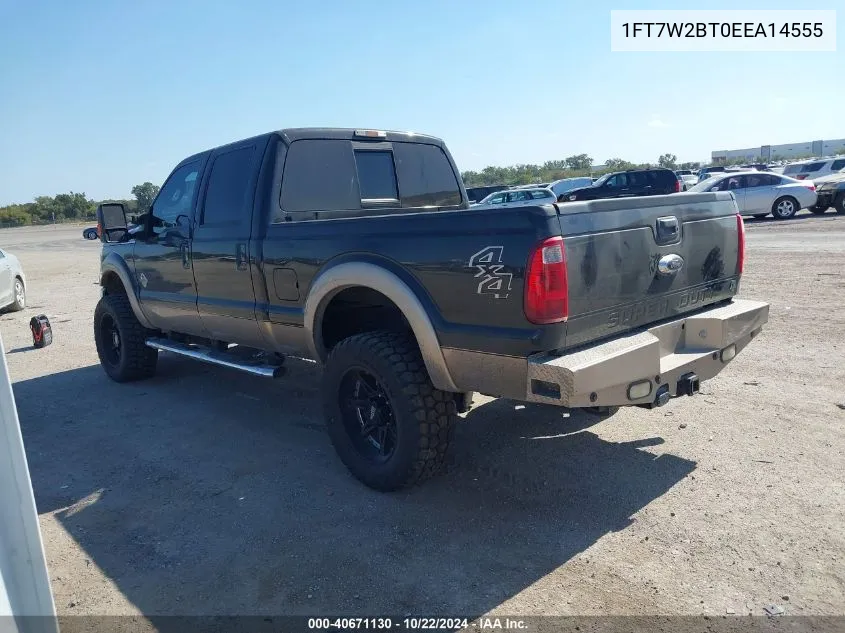 2014 Ford F-250 Lariat VIN: 1FT7W2BT0EEA14555 Lot: 40884358