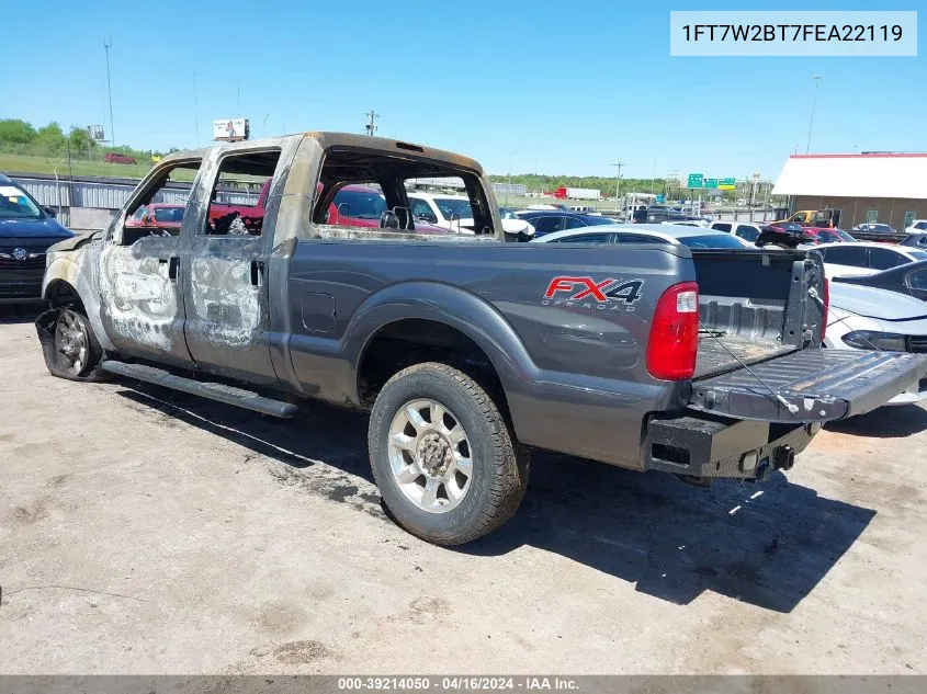 1FT7W2BT7FEA22119 2015 Ford F-250 Xlt